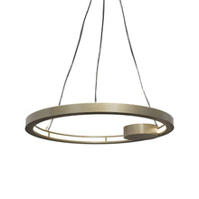 Load image into Gallery viewer, Boks Ring LED Pendant Light in Smokey Brass (Small).
