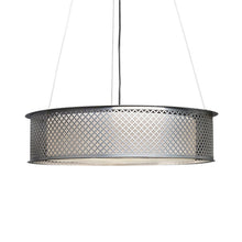 Load image into Gallery viewer, Clarus Drum LED Pendant Light in Cloverleaf/Chrome.
