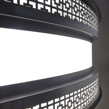 Load image into Gallery viewer, Duo Drum LED Pendant Light in Detail.
