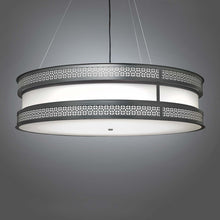 Load image into Gallery viewer, Duo Drum LED Pendant Light in Detail.
