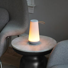 Load image into Gallery viewer, UMA LED Mini Sound Lantern in living room.
