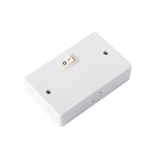 Load image into Gallery viewer, Puck Under-Cabinet LED Puck Hardwired Box with On/Off Switch in White.
