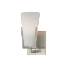 Load image into Gallery viewer, Upton Bath Wall Light in Satin Nickel.
