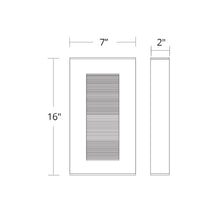 Load image into Gallery viewer, Urban LED Wall Light - line drawing.
