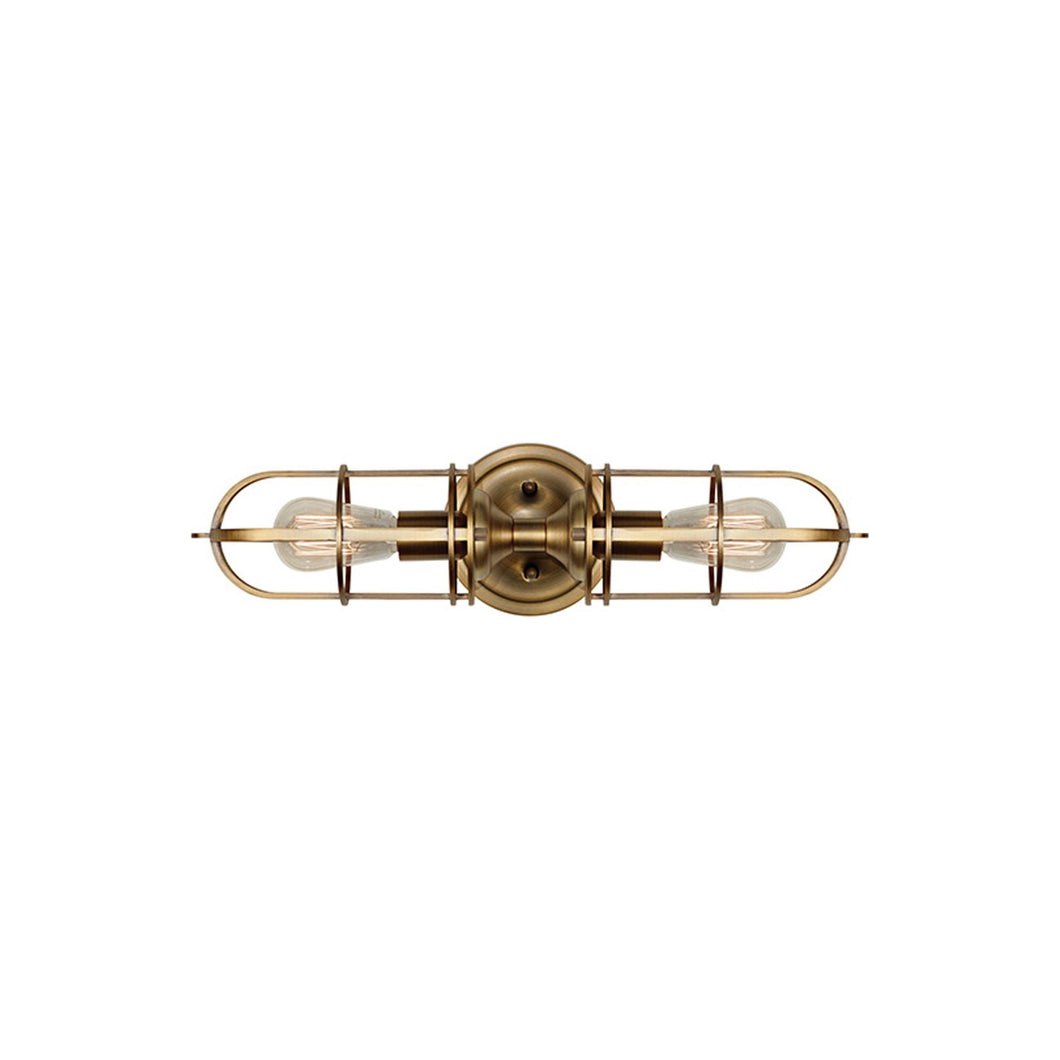 Urban Renewal Bath Vanity Light in 2-Light/Dark Antique Brass.