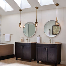 Load image into Gallery viewer, Urban Renewal Closed Cage Pendant Light in bathroom.
