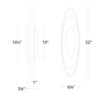 Load image into Gallery viewer, Valor LED Wall Lighting - line drawing.
