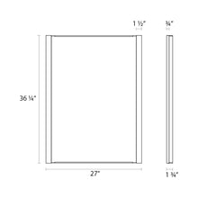 Load image into Gallery viewer, Vanity™ Vertical LED Mirror - line drawing.
