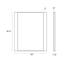 Load image into Gallery viewer, Vanity™ Vertical LED Mirror - line drawing.
