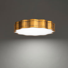 Load image into Gallery viewer, Vaughn LED Flush Mount Ceiling Light in Detail.
