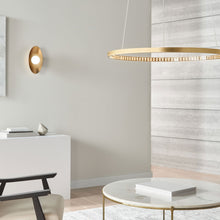 Load image into Gallery viewer, Vellavi LED Chandelier in office.
