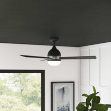 Load image into Gallery viewer, Verge LED Ceiling Fan in living room.
