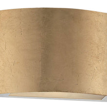 Load image into Gallery viewer, Vermeil LED Wall Light Detail.
