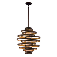 Load image into Gallery viewer, Vertigo Pendant Light in Bronze/Gold Leaf/3-Light.
