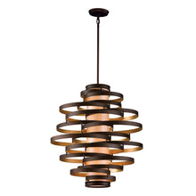 Load image into Gallery viewer, Vertigo Pendant Light in Bronze/Gold Leaf/4-Light.
