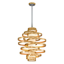 Load image into Gallery viewer, Vertigo Pendant Light in Gold Leaf/4-Light.
