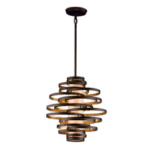 Load image into Gallery viewer, Vertigo Pendant Light in Bronze/Gold Leaf/2-Light.
