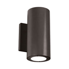 Load image into Gallery viewer, Vessel Outdoor LED Up and Down Wall Light in 2-Light/Bronze.
