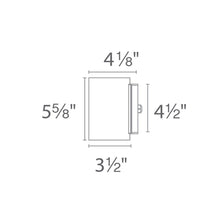 Load image into Gallery viewer, Vessel Outdoor LED Up and Down Wall Light - line drawing.
