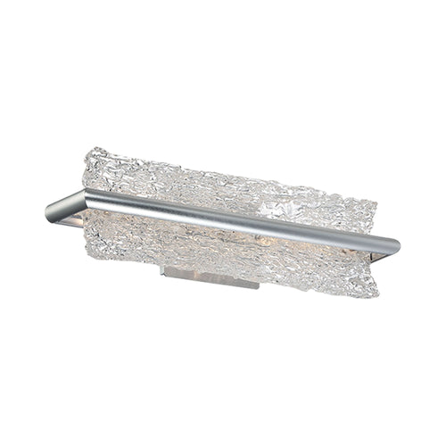 Vetri LED Bathroom Vanity Light in Silver.