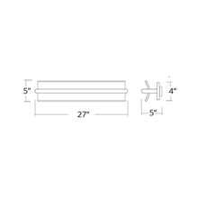 Load image into Gallery viewer, Vetri LED Bathroom Vanity Light - line drawing.
