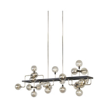 Load image into Gallery viewer, Viaggio Linear Pendant Light in Black and Silver.
