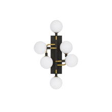 Load image into Gallery viewer, Viaggio Wall Light in Brass / Opal.
