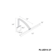 Load image into Gallery viewer, Vibe LED Picture Light - line drawing.

