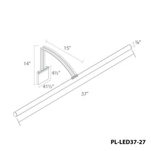 Load image into Gallery viewer, Vibe LED Picture Light - line drawing.
