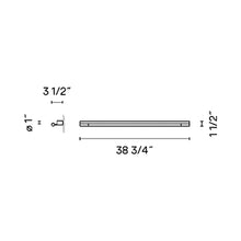 Load image into Gallery viewer, Millenium Bath Wall Light - line drawing.
