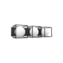 Load image into Gallery viewer, 18 Vanity Wall Light in Black (3-Light).
