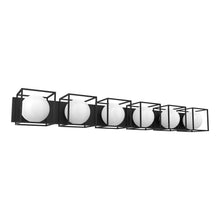Load image into Gallery viewer, 18 Vanity Wall Light in Black (6-Light).

