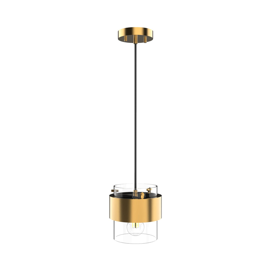 P1404 Pendant Light in Aged Brass.