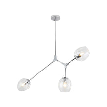 Load image into Gallery viewer, P2069 Linear Pendant Light in Chrome (3-Light).
