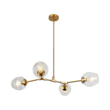 Load image into Gallery viewer, P2069 Linear Pendant Light in Aged Brass (4-Light).
