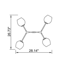 Load image into Gallery viewer, P2069 Linear Pendant Light - line drawing.
