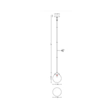Load image into Gallery viewer, P7070 LED Pendant Light - line drawing.
