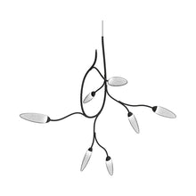 Load image into Gallery viewer, Vines™ LED Pendant Light in Satin Black (7-Light).
