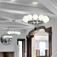 Load image into Gallery viewer, 24Pearls Chandelier in living room.
