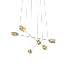 Load image into Gallery viewer, Damasco Chandelier in Crystal Amber.
