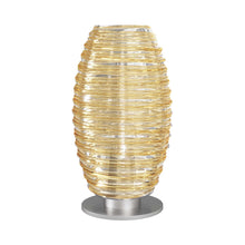 Load image into Gallery viewer, Damasco Table Lamp in Crystal Amber (Large).
