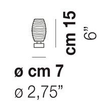 Load image into Gallery viewer, Damasco Table Lamp - line drawing.
