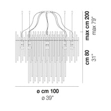 Load image into Gallery viewer, Diadema SP C_2 Chandelier - line drawing.
