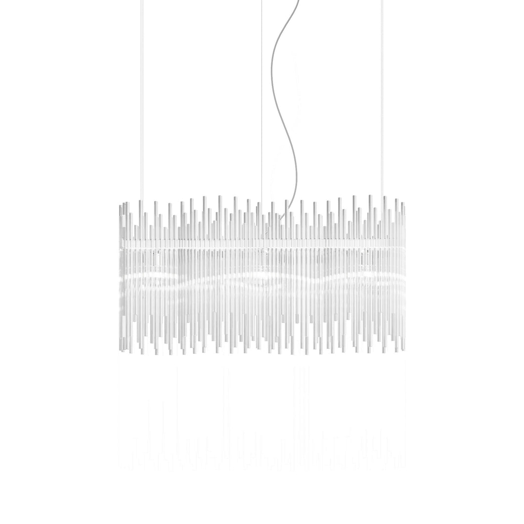 Diadema SP K3 Chandelier in Glossy Chrome.