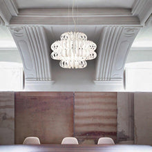 Load image into Gallery viewer, Ecos Chandelier in dining room.
