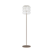 Load image into Gallery viewer, Ecos Floor Lamp in Matt Bronze/White Striped.
