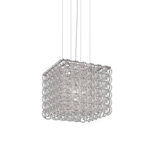Load image into Gallery viewer, Giogali Cube Pendant Light in Glossy Chrome.
