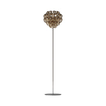 Load image into Gallery viewer, Giogali Floor Lamp in Glossy Chrome/Crystal Bronze.
