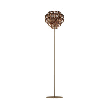 Load image into Gallery viewer, Giogali Floor Lamp in Matt Bronze/Crystal Copper.
