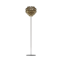 Load image into Gallery viewer, Giogali Floor Lamp in Glossy Chrome/Crystal Gold.
